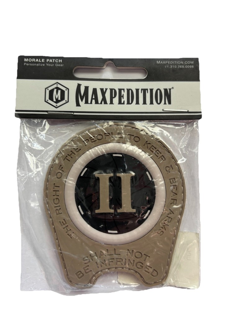 Maxpedition Morale Patch 2nd Amendment Bag and Pack Patch New