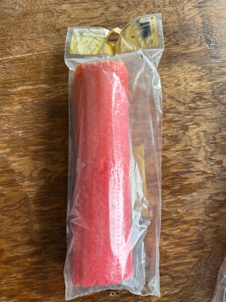 5'x12"x3/16" RED BUBBLE WRAP ROLLS SMALL BUBBLES BUBBLEWRAP