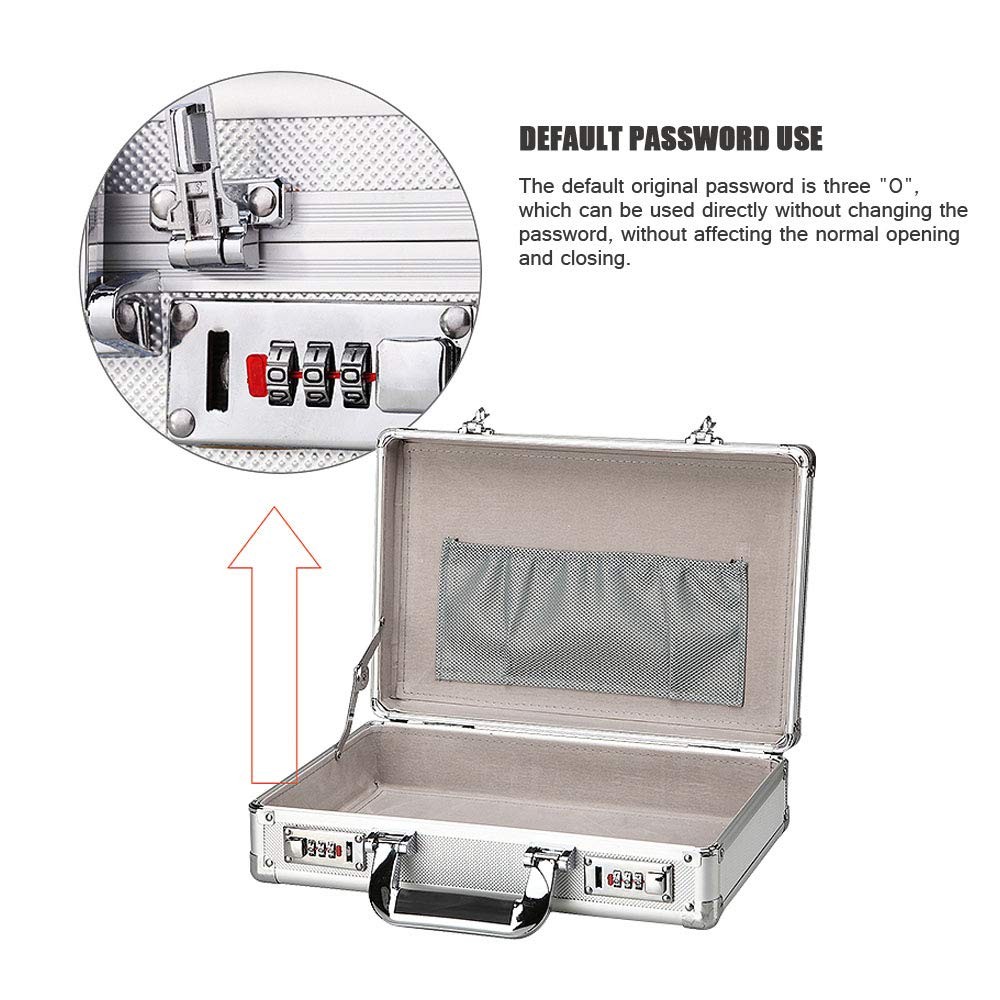 2PCS 3-Digit Combination Lock Tool Box Luggage Briefcase Replacement Silver