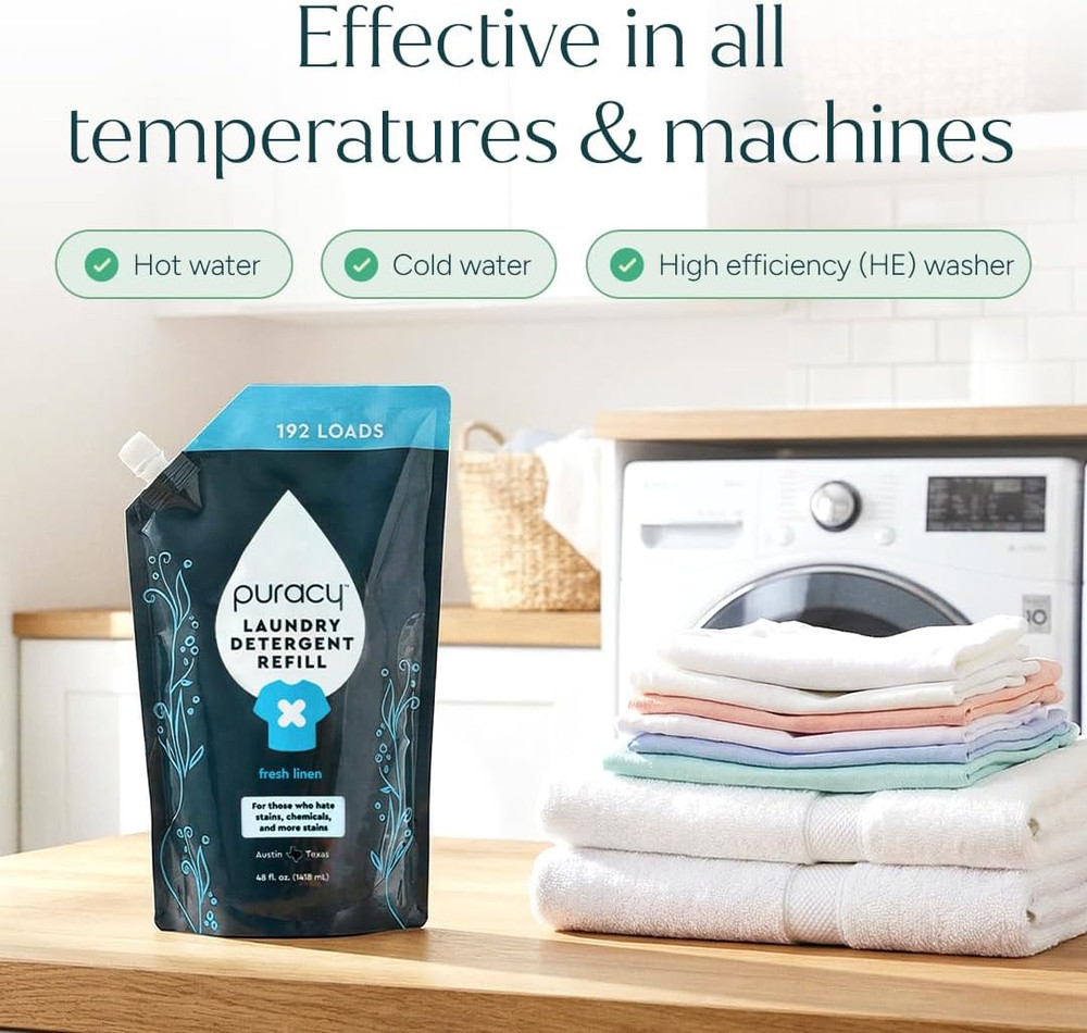 Laundry Detergent Refill - Enzyme-Powered Liquid Laundry Detergent Concentrate,