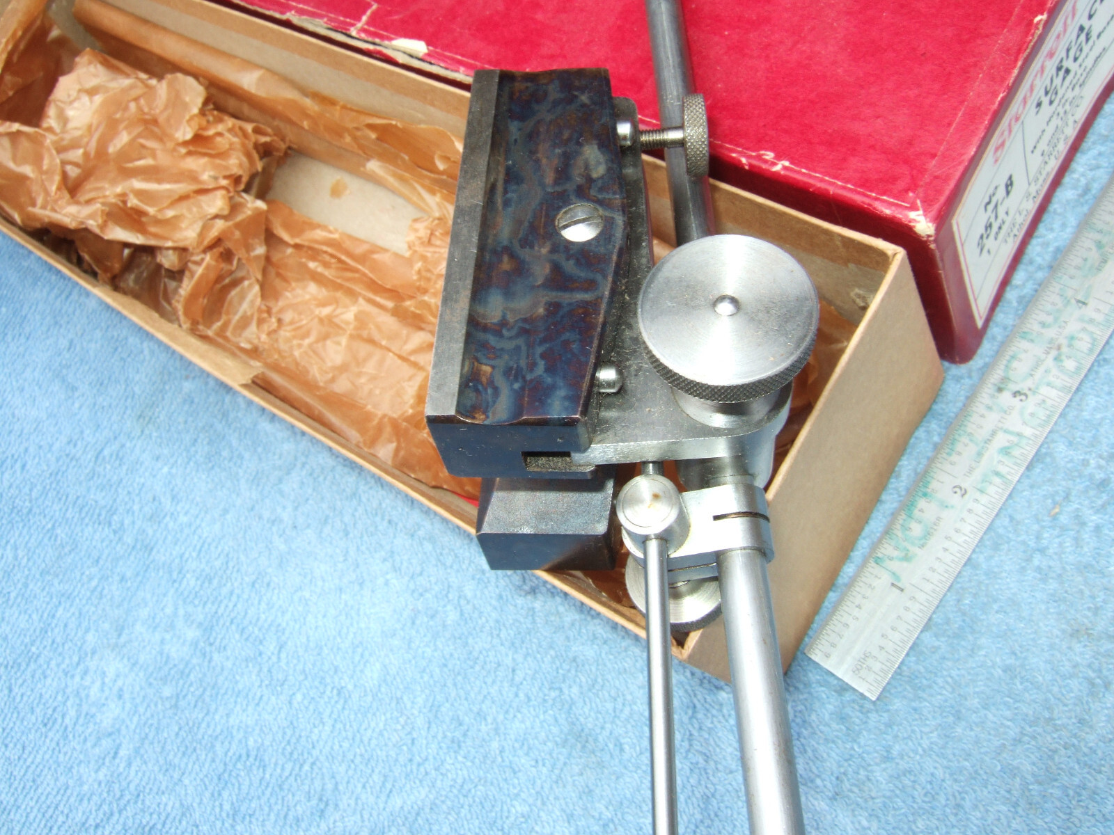 STARRETT SURFACE GAGE 257b OLD VINTAGE PRECISION INSPECTION TOOL GRINDER MILL #A