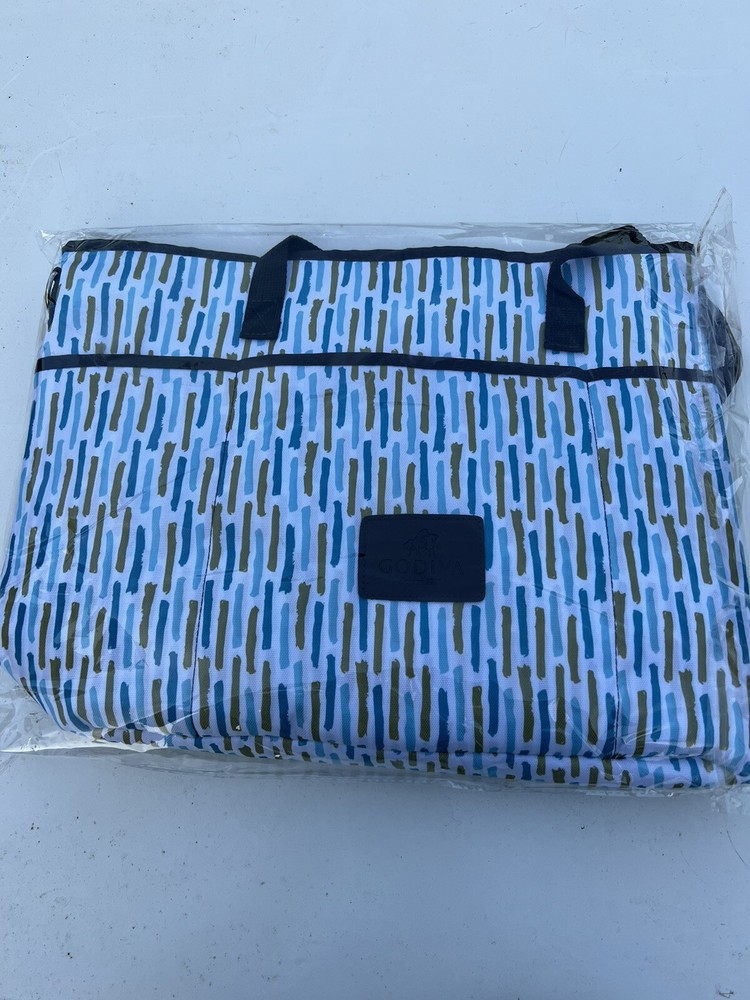 Godiva Chocolate Summer Pattern Cooler Bag with Shoulder Strap