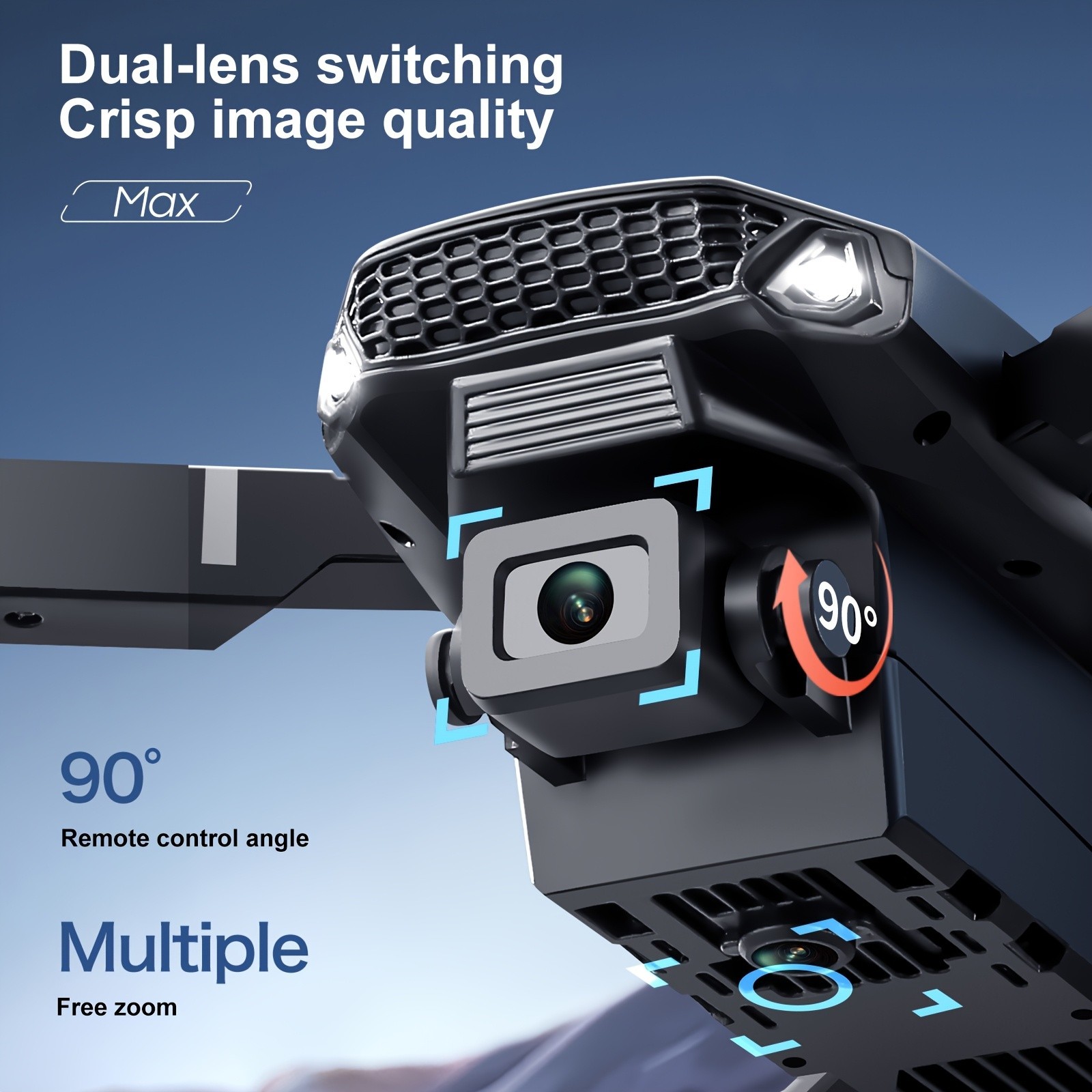 Drone 2025 4K HD Dual Camera WiFi FPV RC Foldable Quadcopter Remote With Screen