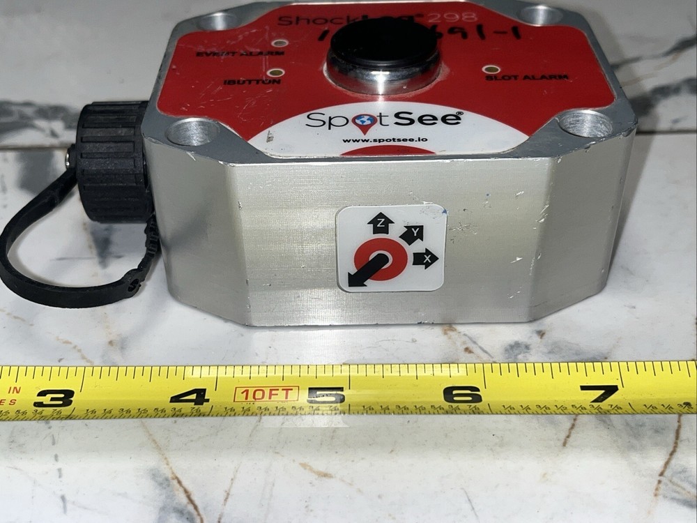 ShockWatch Spotsee ShockLog Model 298 Impact Recorder Data Logger UNTESTED