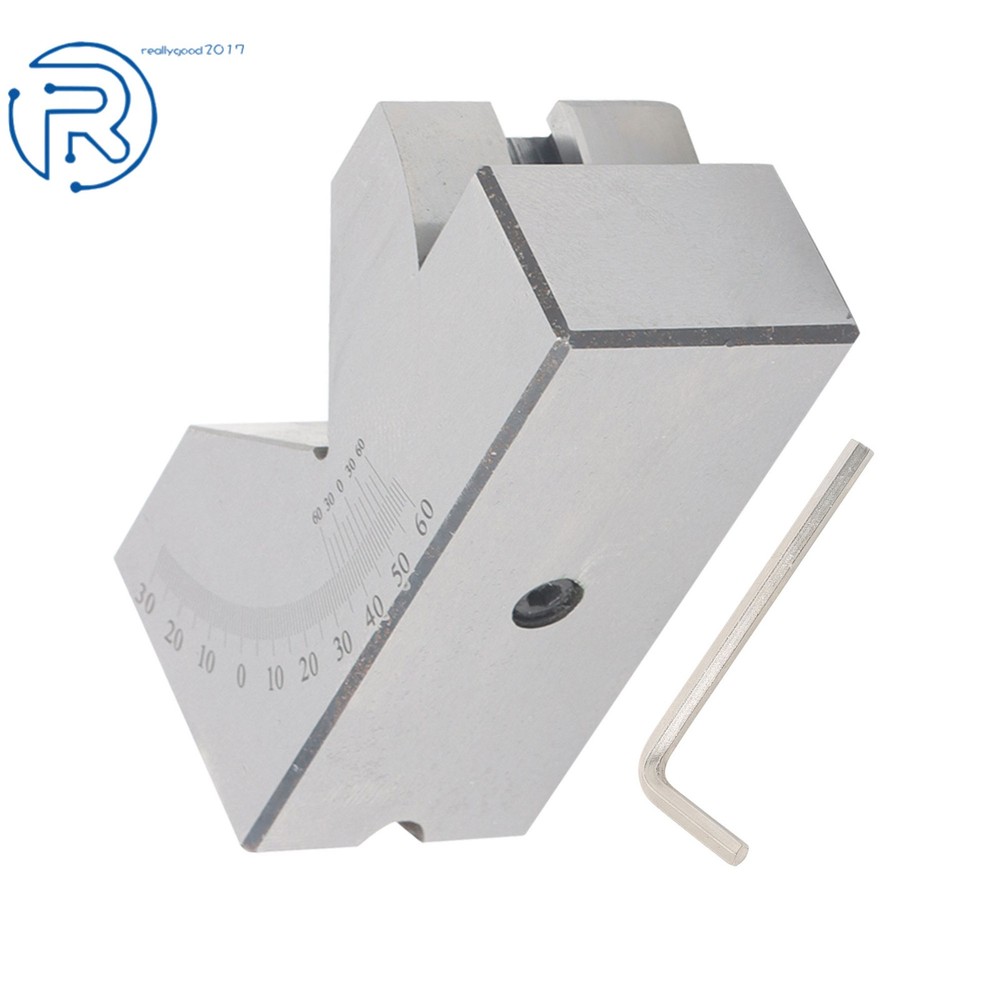 Adjustable 4"×1-13/16"×1-13/16" Angular Gage Precision 0-60 Degree Angle Block