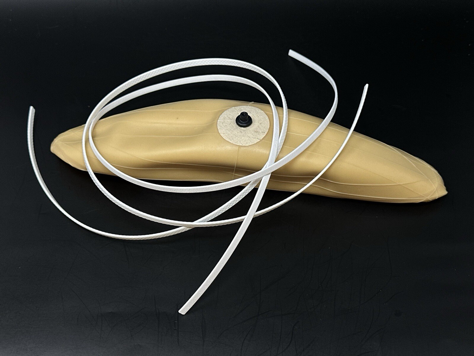 Full Size Latex Football Bladder WHITE Tacky Diamond Lace Repair Kit + LACE TOOL