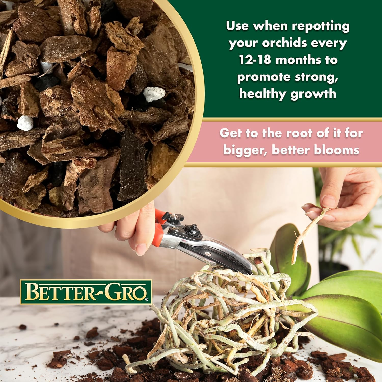 Special Orchid Mix - Premium Grade Orchid Bark Potting Mix - 4 Quarts