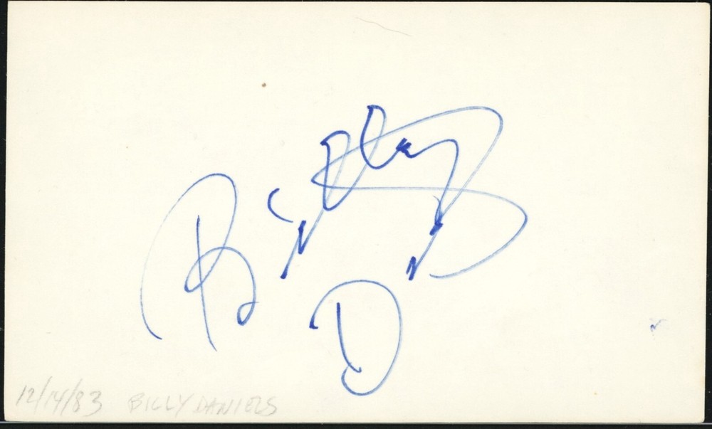 Billy Daniels Autograph