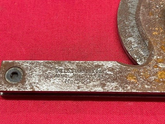 Starrett 359 Precision Universal Bevel Vernier Protractor - RUSTY
