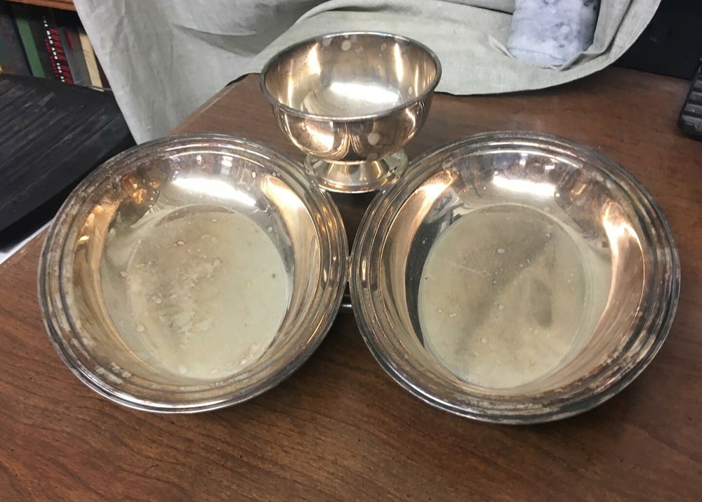 Silverplate Handy Ann Triple Server