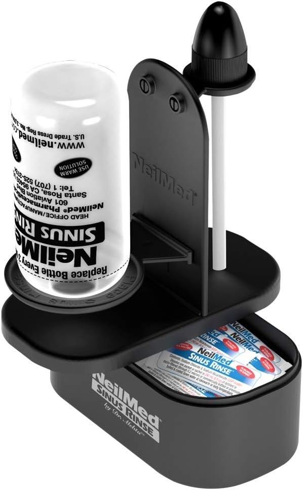 Effortless Assembly NasaDock Plus Stand for Sinus Rinse, Available in Black