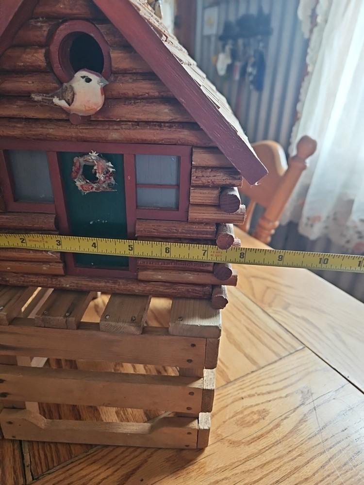 Handmade Log Cabin Birdhouse