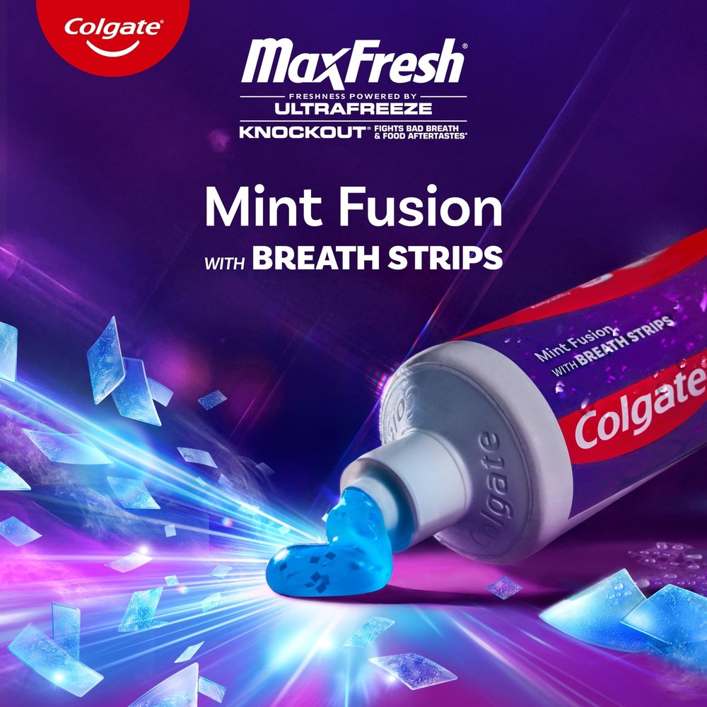Colgate MaxFresh Knockout Mint Toothpaste, 3 Pack, 6.3 oz,NEW PRODUCT EXPLOSION