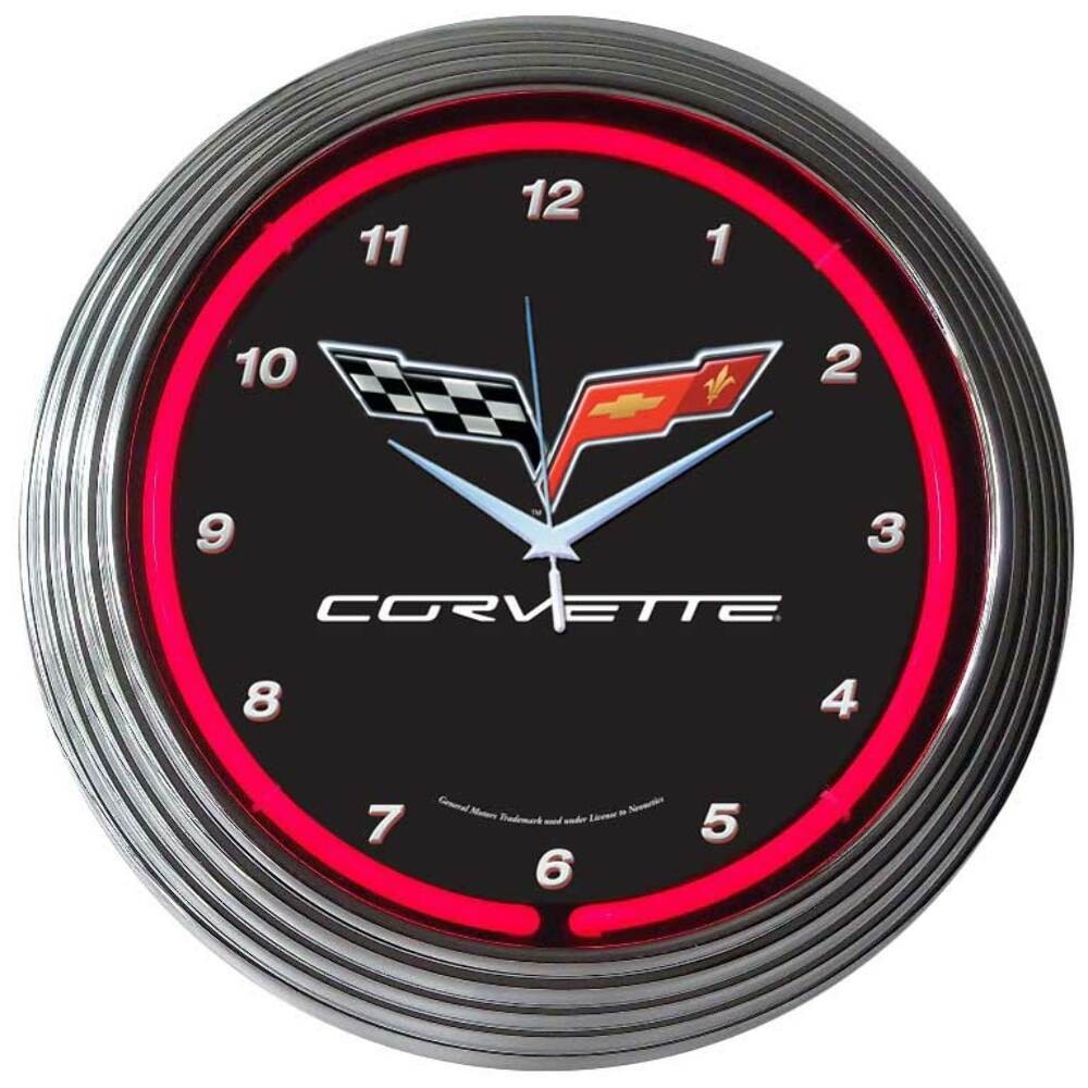 Neonetics 8CORV6 Corvette C6 Neon Clock