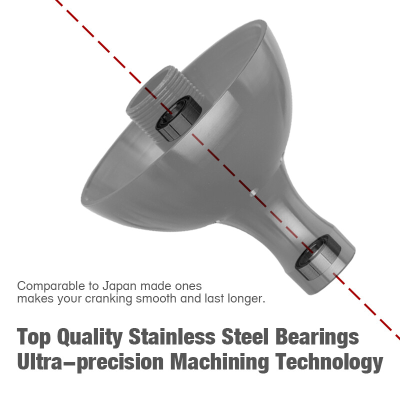 Gomexus Power Knob 45mm For Shimano Stradic FJ 4000-8000 Daiwa Penn No Shaft