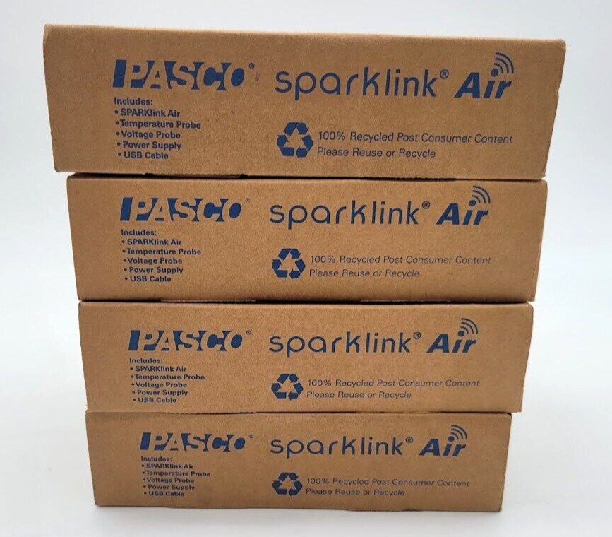 lot of 4 PASCO PS-2011 SPARKLINK AIR SENSOR INTERFACE
