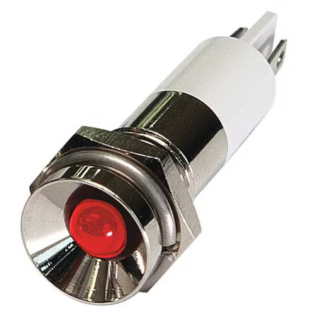 Protrude Indicator Light, Red, 120Vac,  24M090