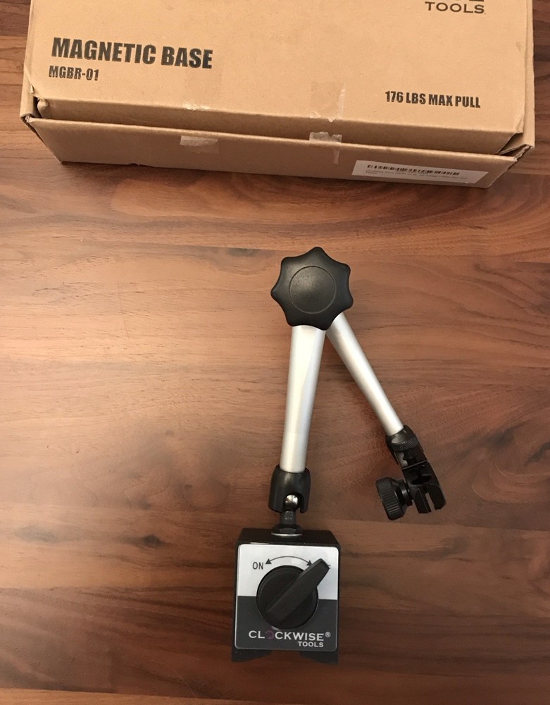 Clockwise Tools MGBR-01 M…tor Gauge Magnetic Base 176 LBS Max Pull