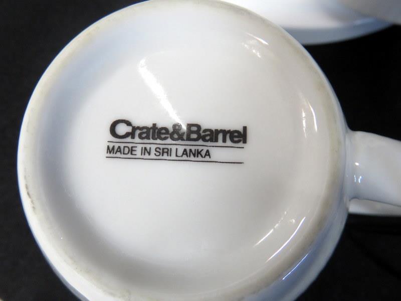 Crate & Barrel White Dinnerware China