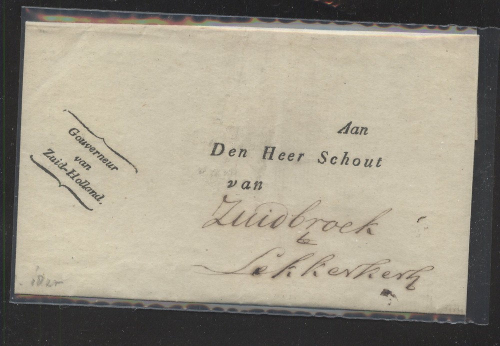 Netherlands  ,Schooneoven   stampless    folded  envelope           MS0612