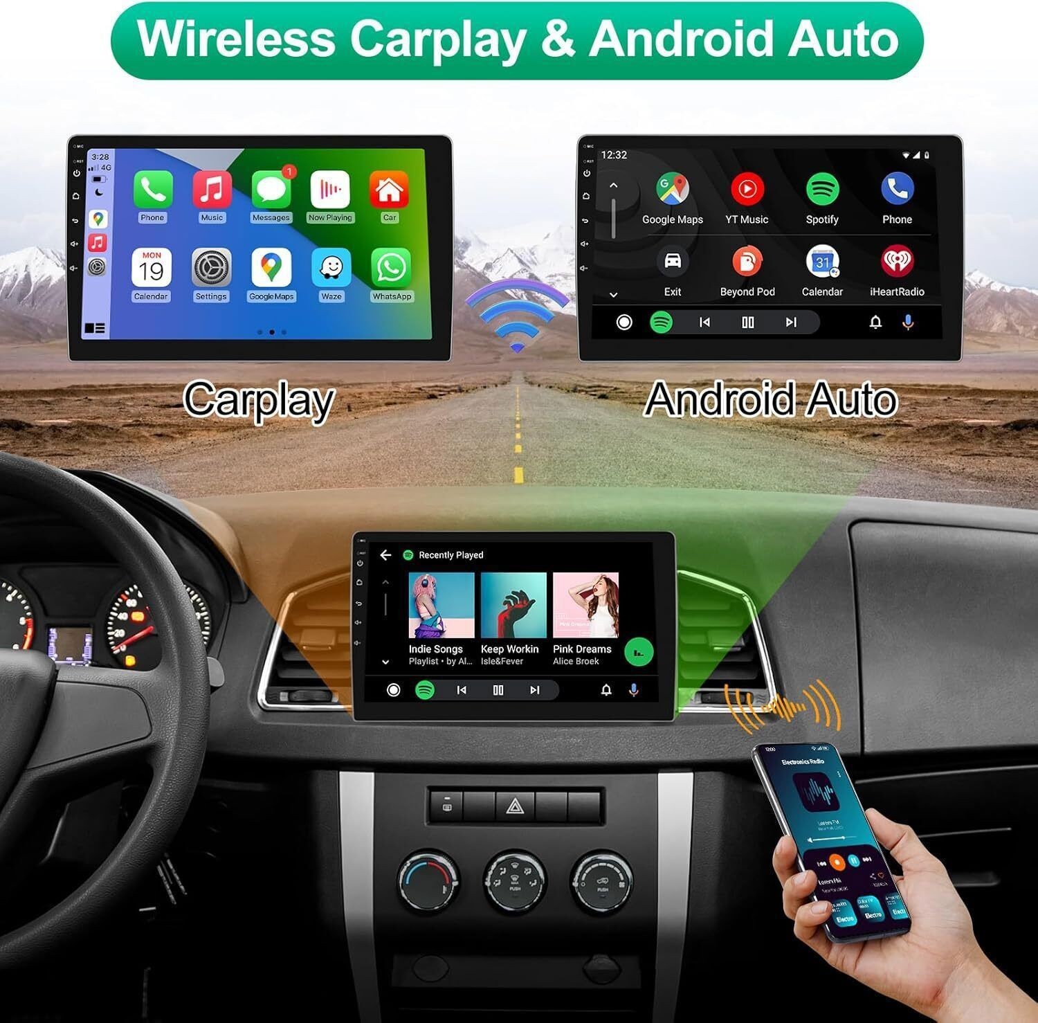 For Lincoln Town Car 2003-2011 Carplay Android 14 Car Stereo Radio GPS NAVI WiFi