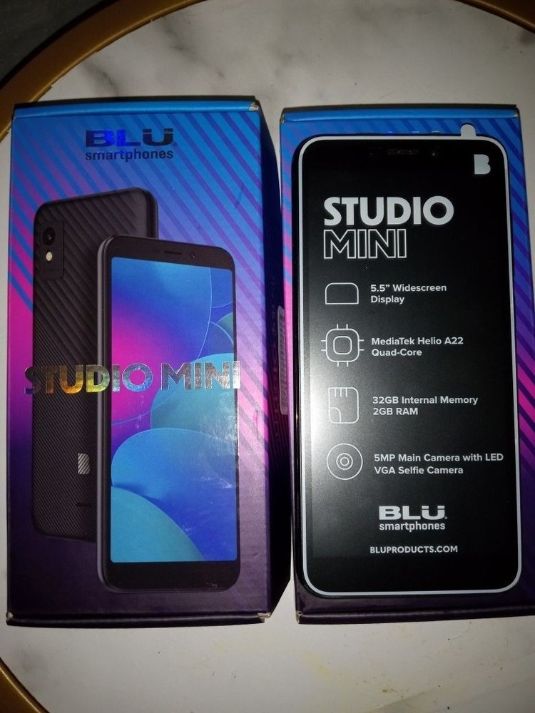 BLU STUDIO MINI UNLOCKED GSM ANDROID CELL PHONE BK OB