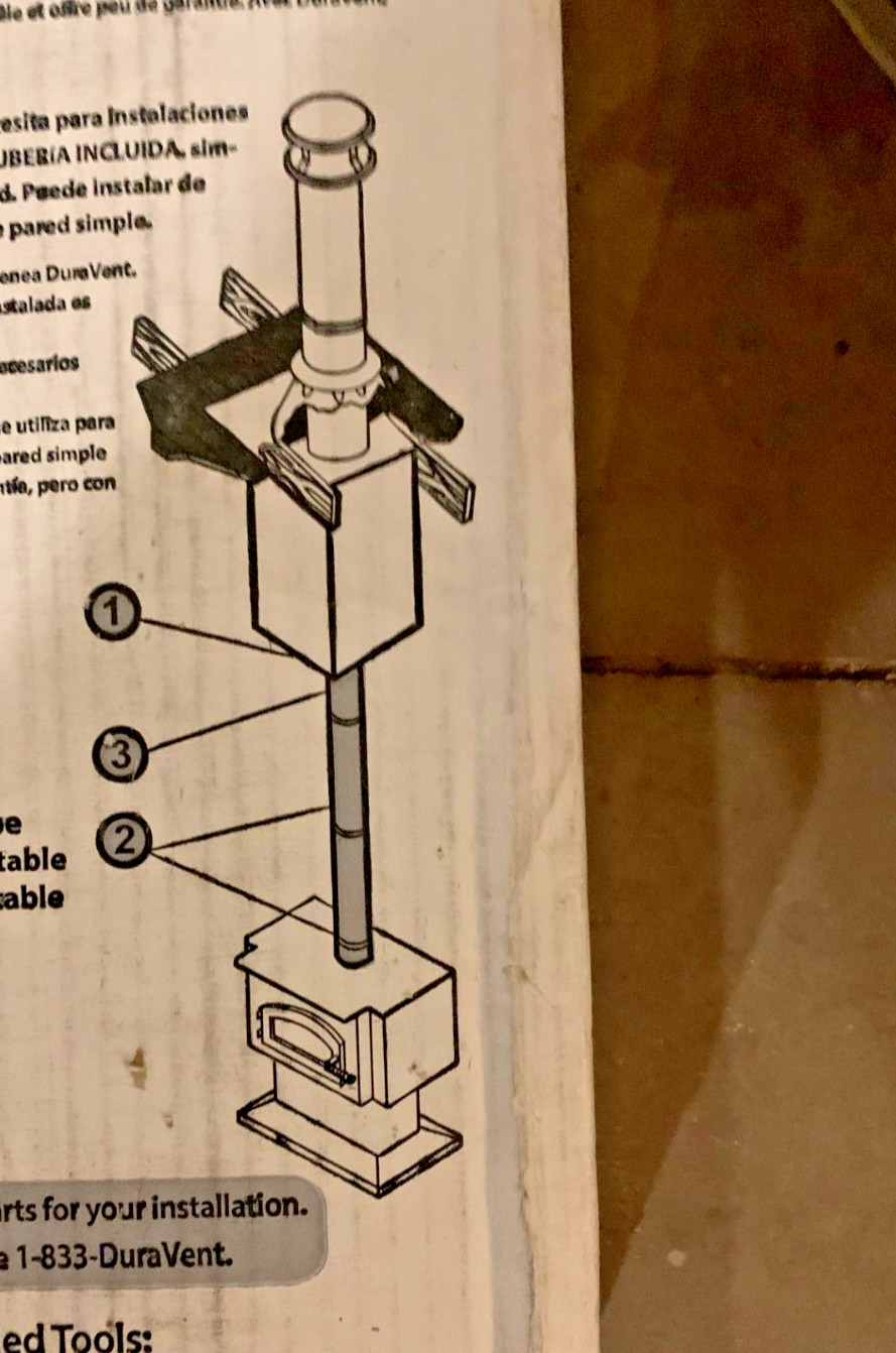 DuraVent 6DVL-KVP DVL 6"x60" Double-Wall Close Clearance Stove Pipe Connector