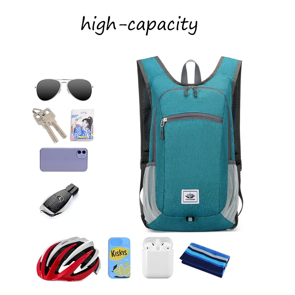 Hiking Backpack 15L Small Travel Backpack Lightweight Foldable Daypack Packab...