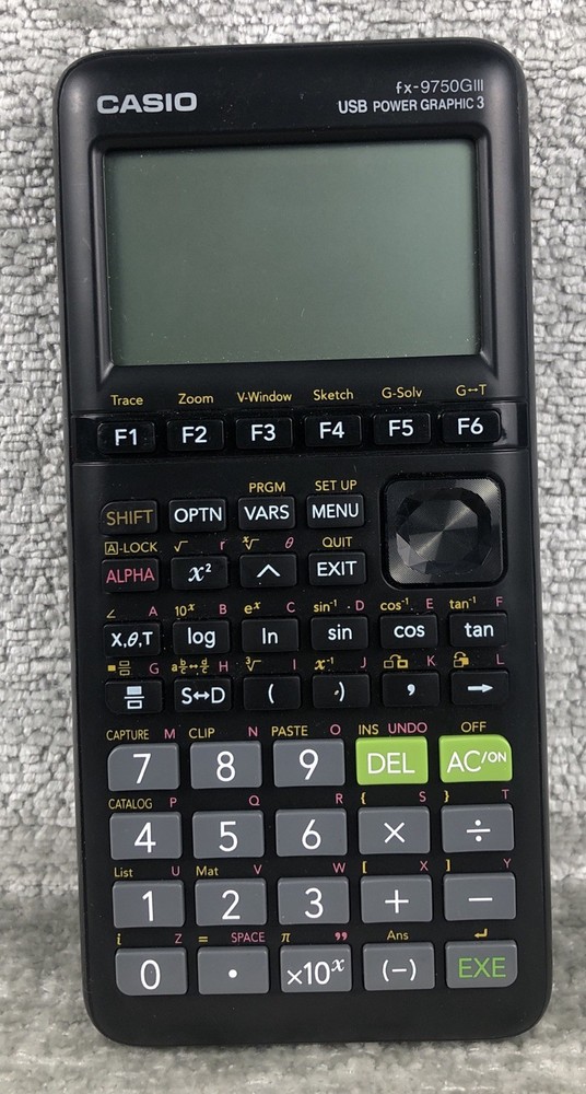 CASIO fx-9750GIII Graphing Black Calculator -  Working