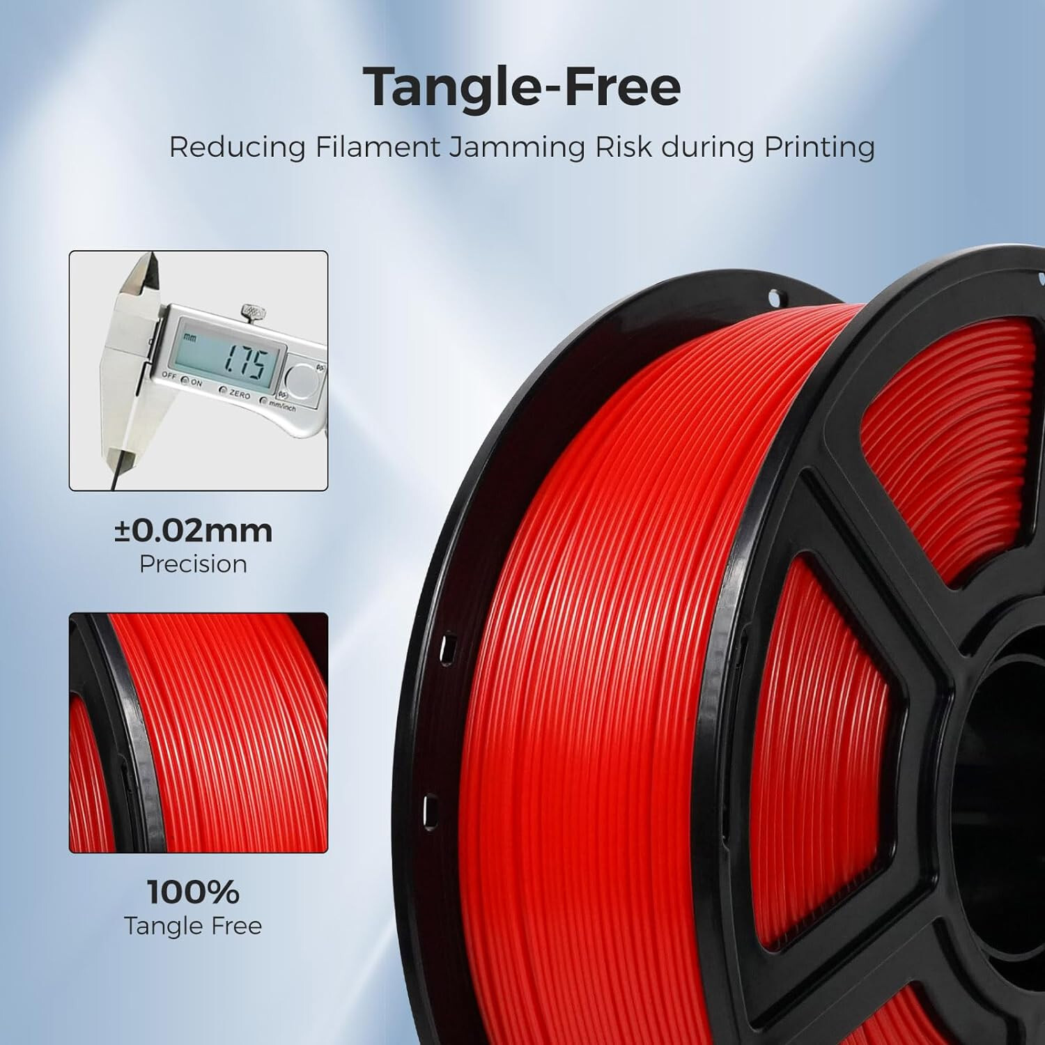 FLASHFORGE ASA Filament 1.75mm 3D Printer Filament 1kg for Outdoor Printing Part