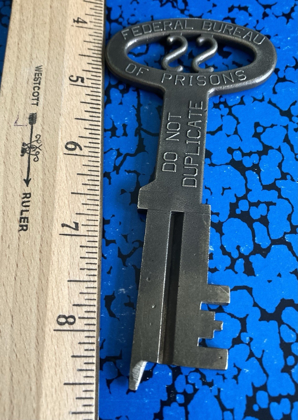 Federal Bureau of Prisons Brass Key; Rare With “Federal Bureau of Prisons”