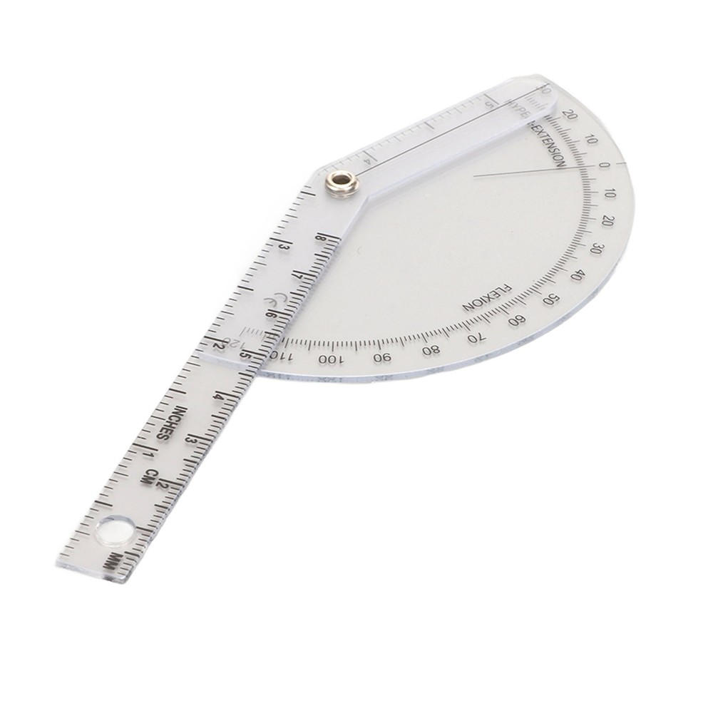 Orthopedic Protractor Transparent Plastic Accurate Range For Joint Measurement