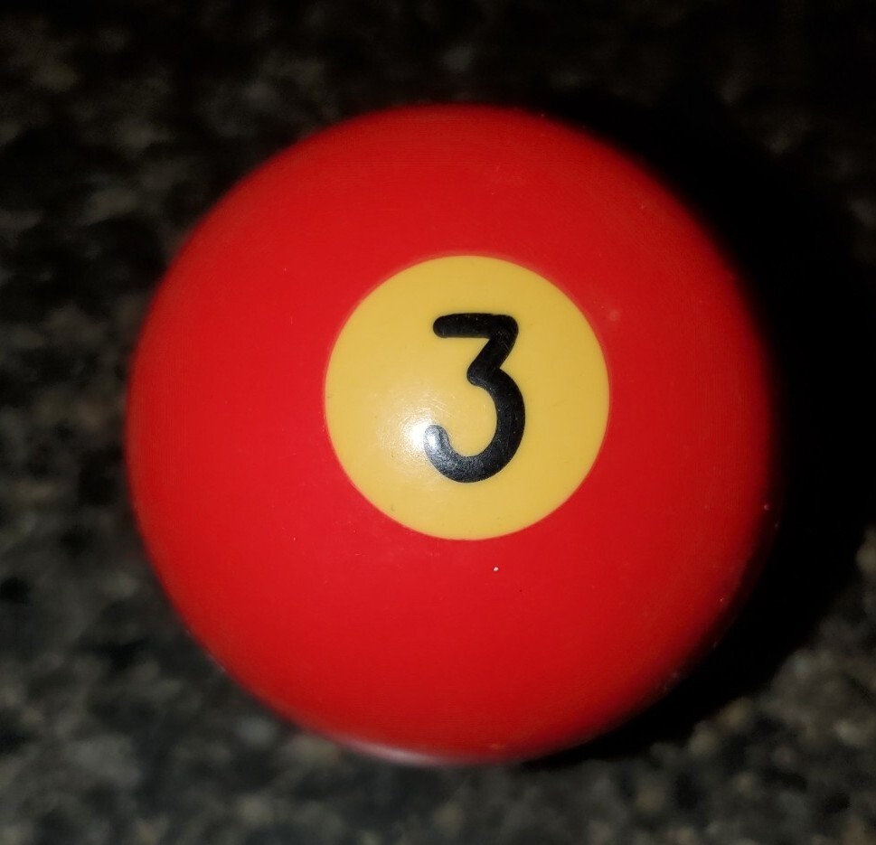 Replacement Regulation Pool 3 Ball Solid Red