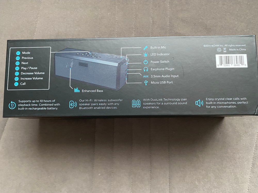 Two BOHM Wireless Speakers with DuoLink Technology