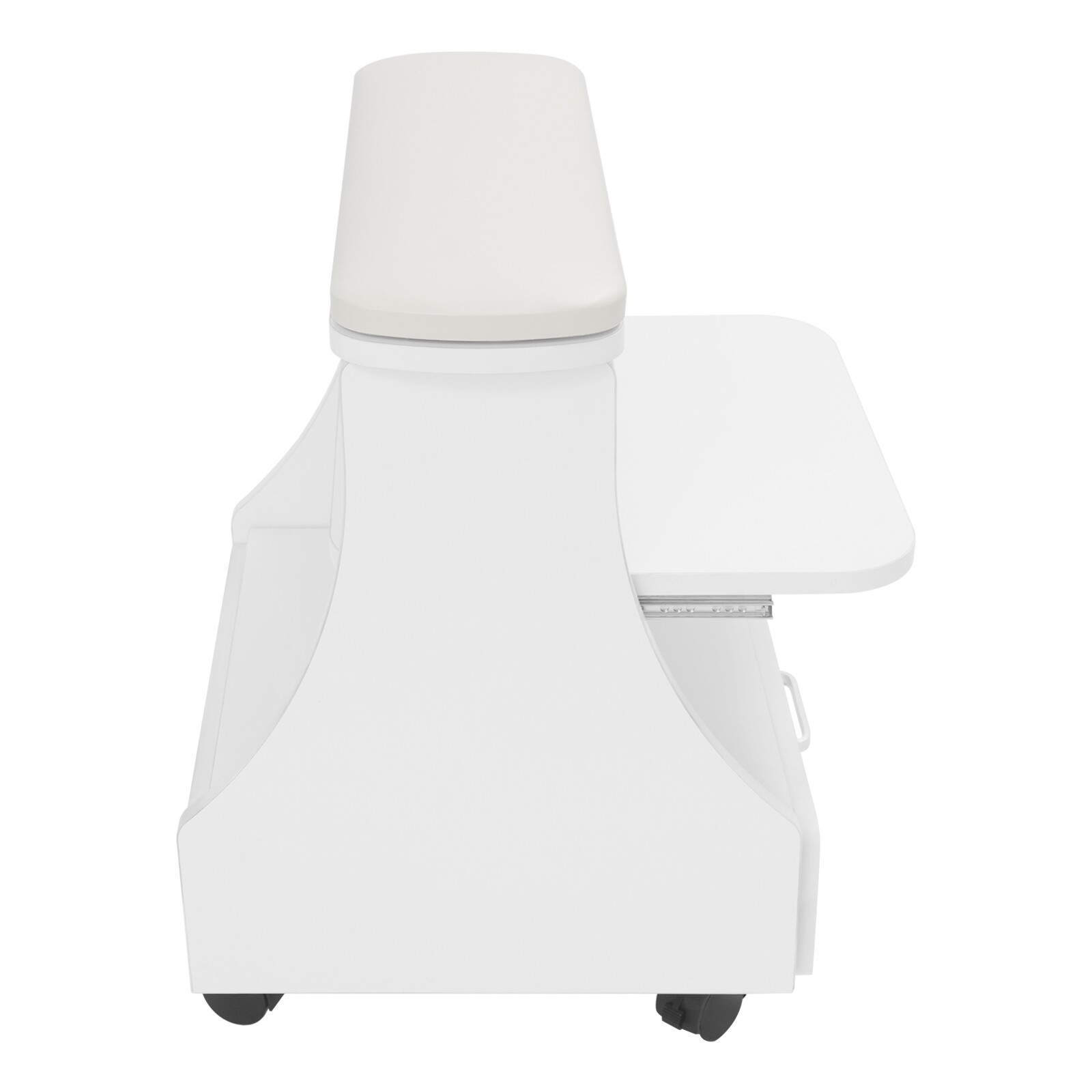 Portable Esthetician Trolley Cart Salon Nail Foot Trolley Cart 52*41*55cm White