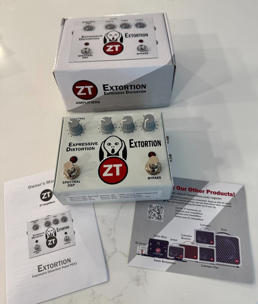 ZT Amplifiers Extortion Expressive Distortion - MINT CONDITION