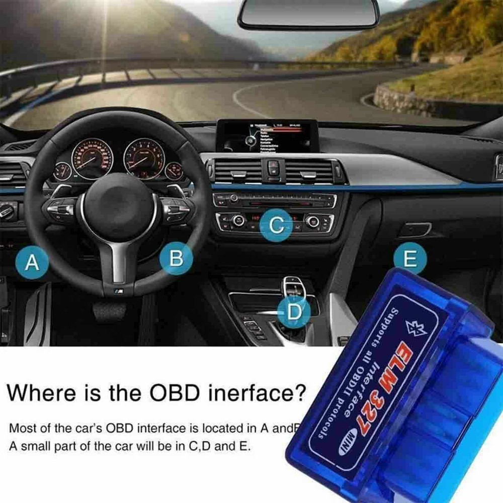 Car & Truck Data Reads EML327 OBD2 Bluetooth Scanner Bluetooth Code Reader
