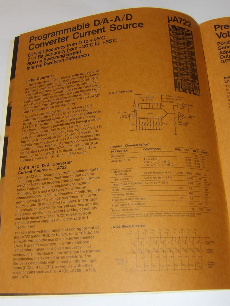 1968 FAIRCHILD SECOND GENERATION LINEAR INTEGRATED CIRCUITS BROCHURE/APPLICATION