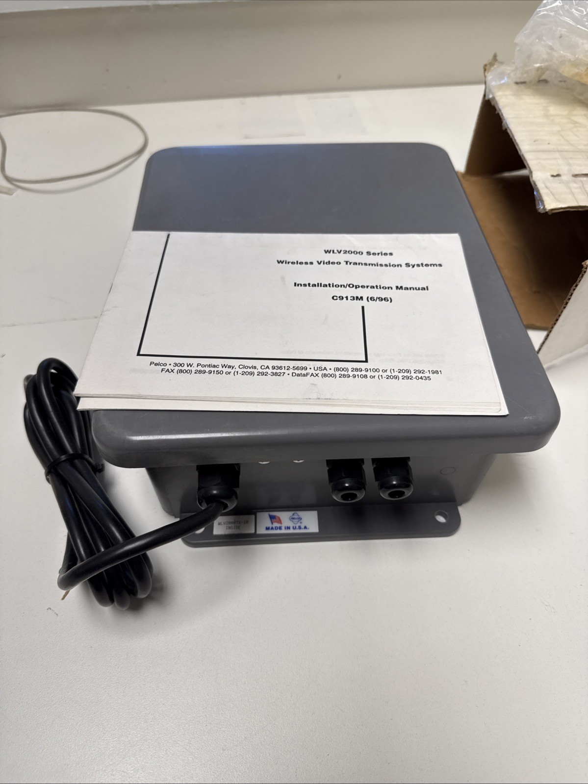 PELCO WLV2000TX-1R Wireless Video Transmission System wlv2000 series