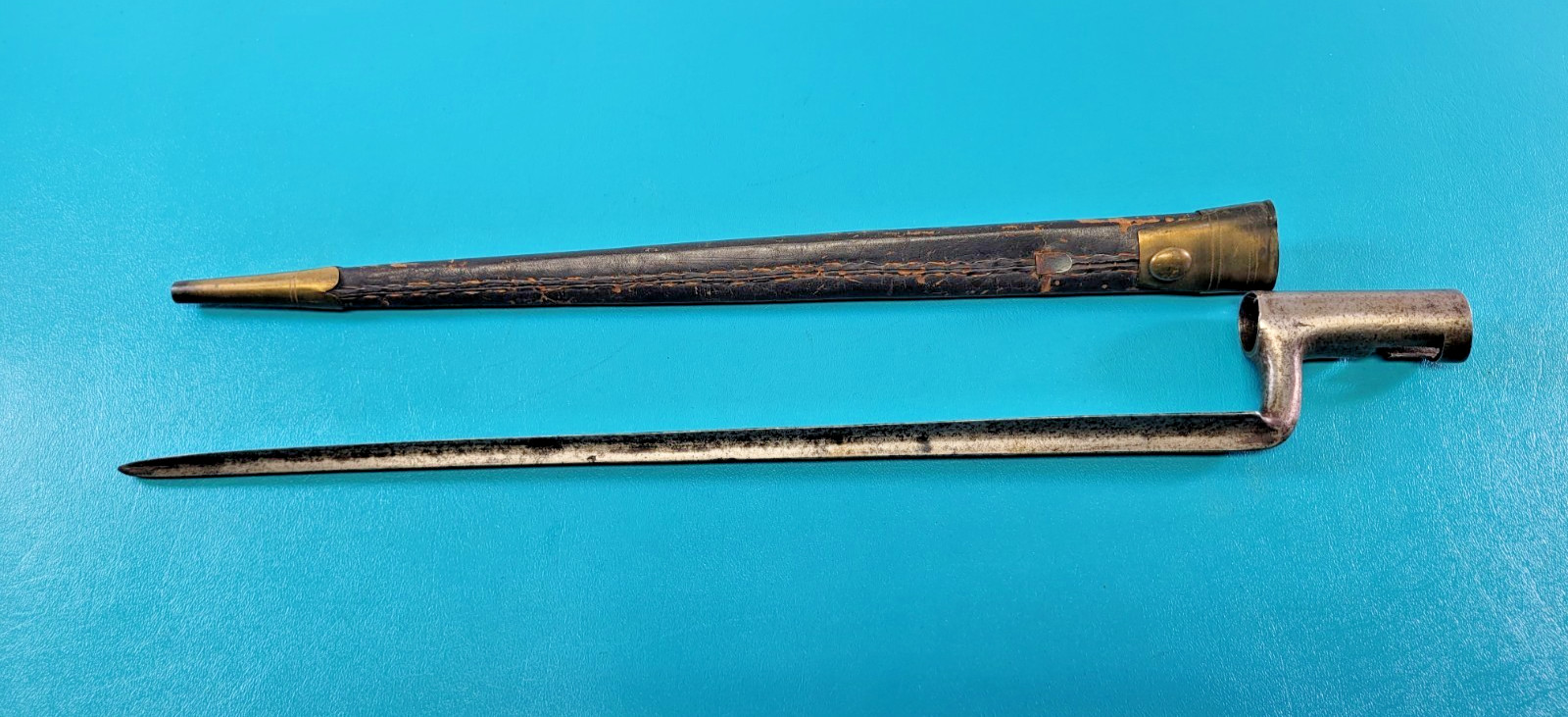 US Musket Model 1854 Socket Bayonet Remington Conversion + Scabbard TR1234