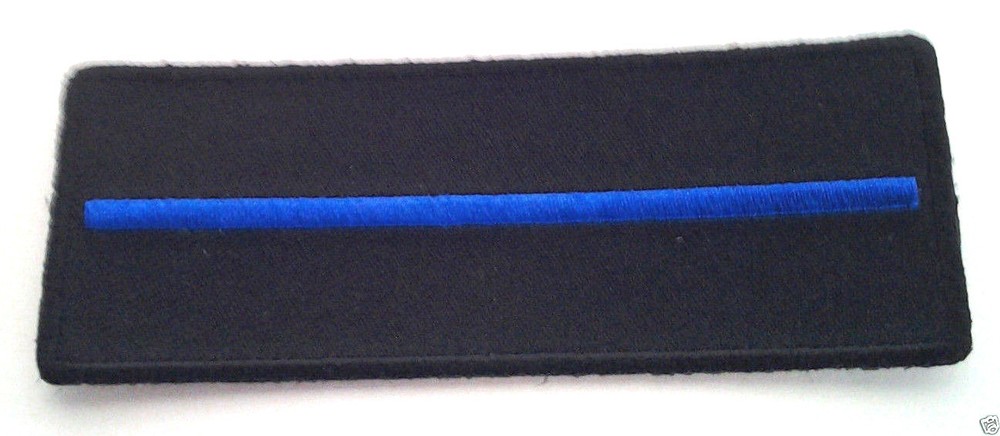THIN BLUE LINE FOR LAW ENFORCEMENT (4") Hero Patch P4005 E