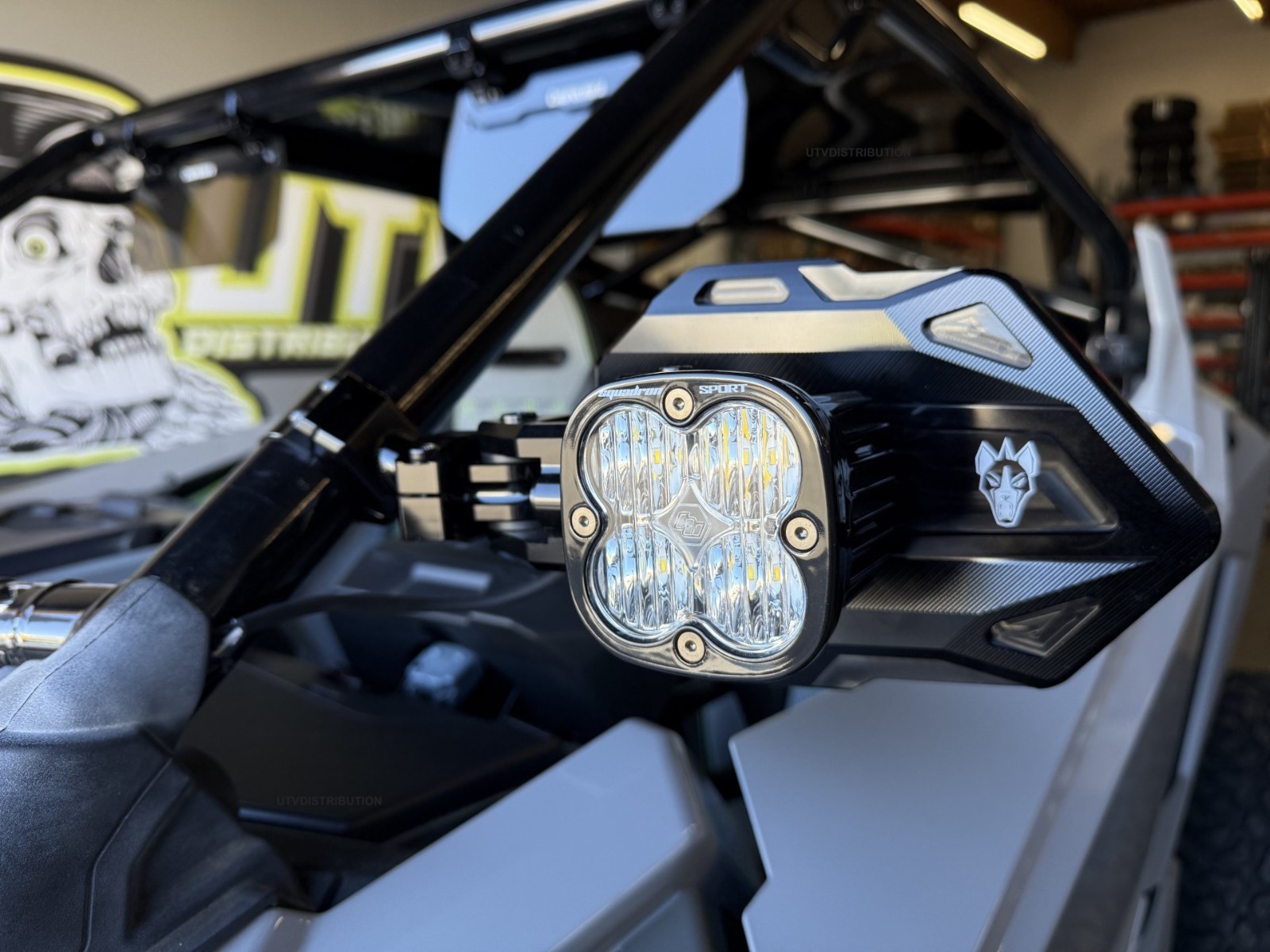 Chupacabra Offroad Cuero Baja Mirrors + Baja Designs Squadron Lights White 1-7/8