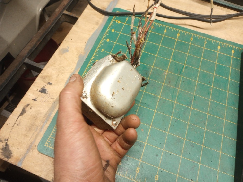 Old Silver Transformer For Old Radio