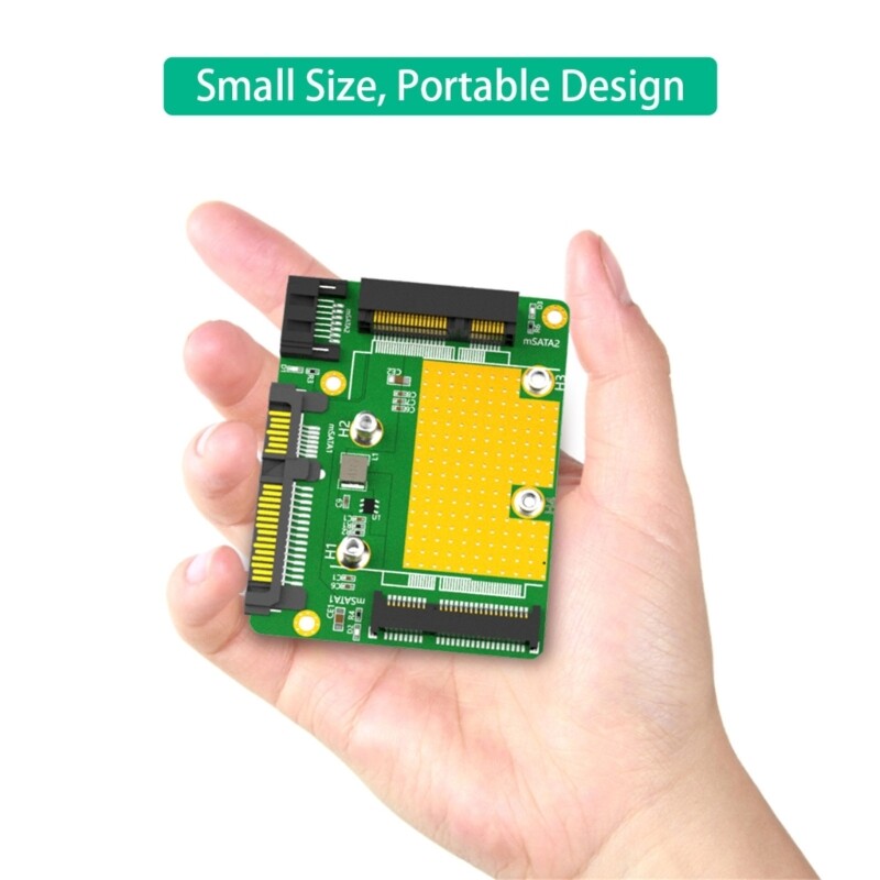 Faster Data Transfer with Double mSATA to SATA3 Card Strong Compatibility
