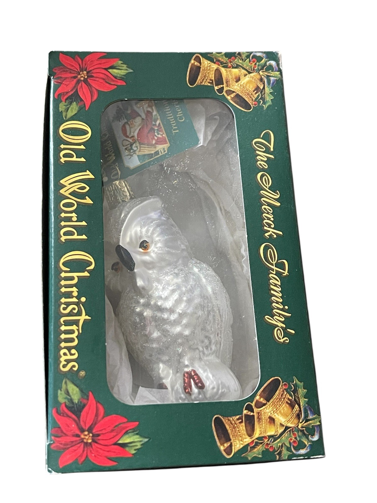 2001 Merck Family Old World Christmas The Glass Snowy Owl Ornament