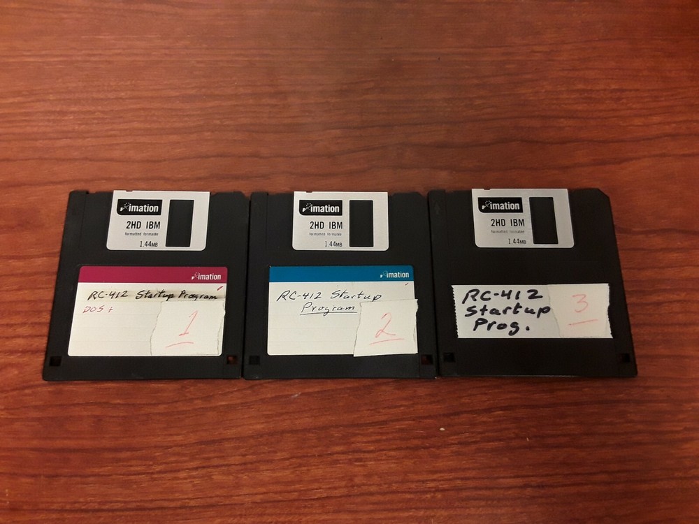 IBM RC-412 Startup Program DOS Disk set (1-3), Disks only