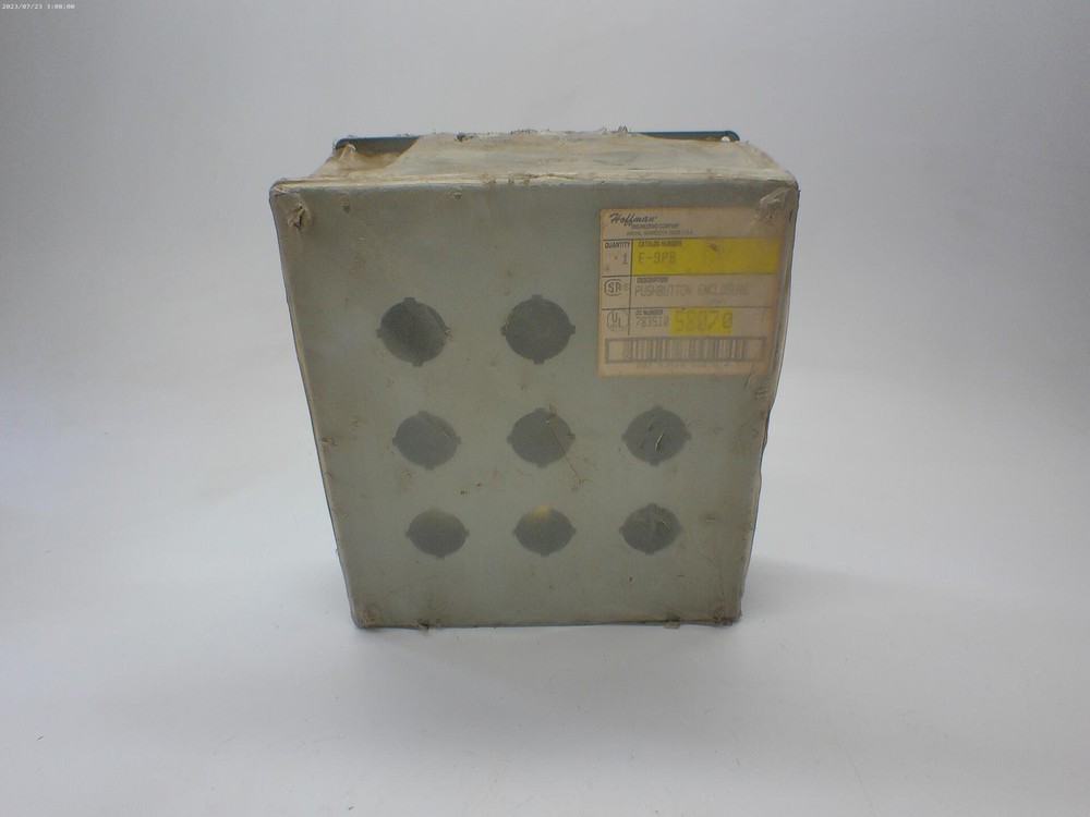 HOFFMAN E-9PB PUSHBUTTON ENCLOSURE (AS PICTURED) NSMP