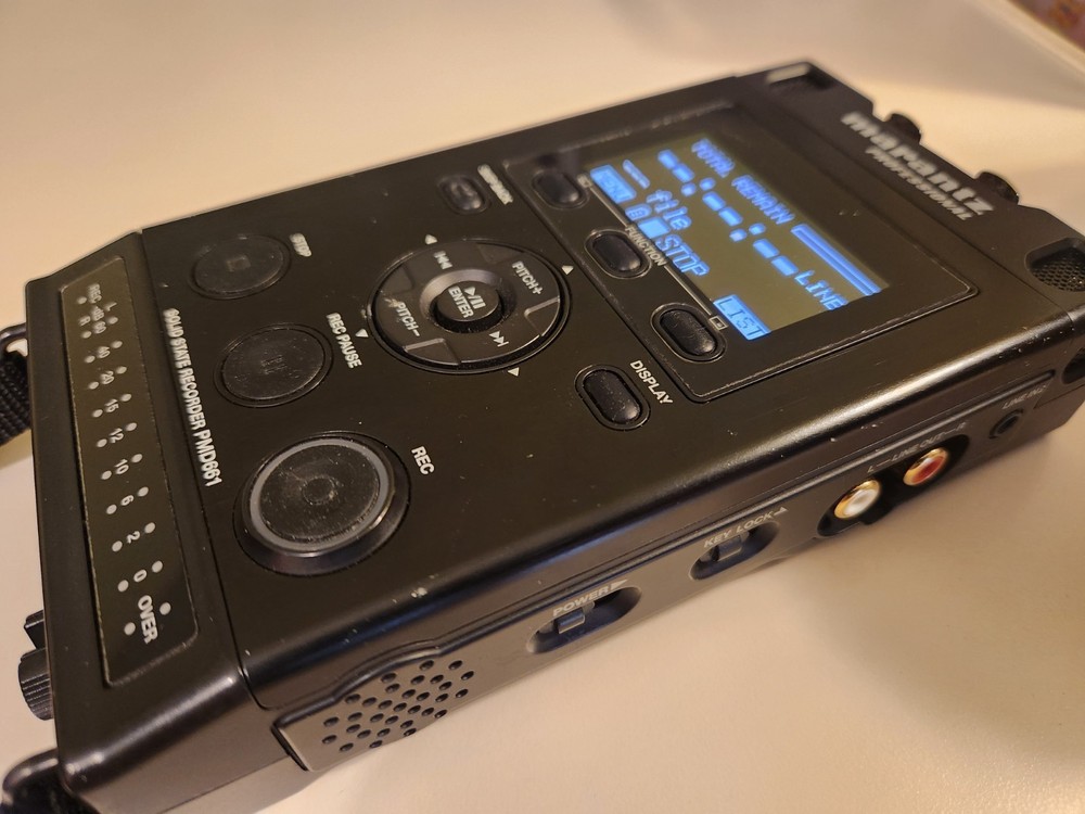 Marantz PMD661 Professional Solid State Field Recorder XLR Phantom Power Tested
