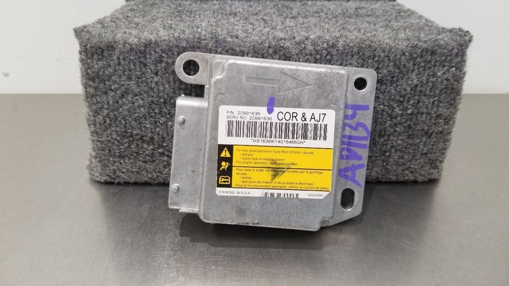 12 CHEVY CORVETTE C6 SRS CONTROL MODULE 20991636