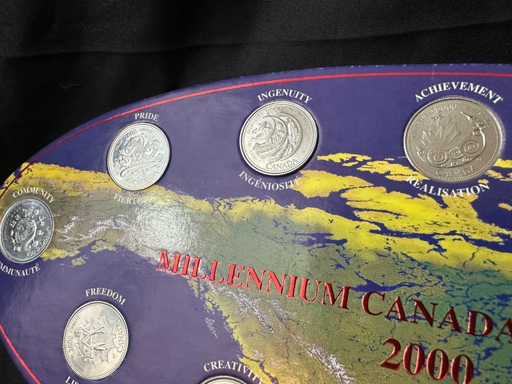 Millenium Quarters Collection 2000 Wide Board Map with Ingenuity, Pride etc.